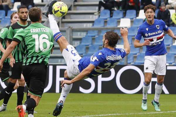 Gol bunuh diri dicetak dalam hasil pertandingan Sampdoria vs Sassuolo
