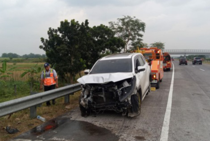 Difarina Indra Selamat dari Kecelakaan di Tol Jombang